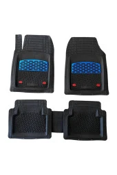 Safir Bmw 3 için E36 Havuzlu Universal Paspas Krom Mavi - 1