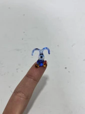 El Yapımı Mini Murano Cam Tavşan Biblo A162-02 thumbnail 4