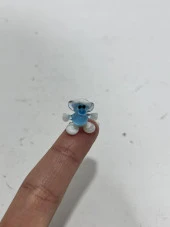 El Yapımı Mini Murano Cam Şirinler Biblo A162-03 thumbnail 4