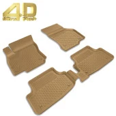 Sahler Seat Toledo için 2006-2012 Bej Renk 4.5D Araca Özel Paspas Seti thumbnail 1