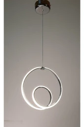 Origon Modern 2li Krom Sarkıt Ledli Avize - 1