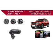 Dacia Duster 2010-2017 için Araca Özel Kol Dayama Kolçak Siyah Niken thumbnail 1