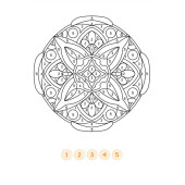 Sayılarla Mandala Boyama Kitabı (100 Süper Mandala) - 6
