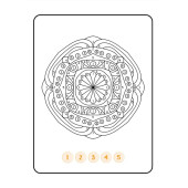 Sayılarla Mandala Boyama Kitabı (100 Süper Mandala) - 7