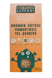 Organik Sütsüz Yumurtasız Tel Şehriye 250gr - 1