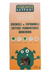 Brokoli & Ispanaklı Sütsüz Yumurtasız Makarna - 1