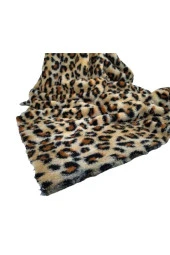 Tek Kişilik Leopar Desenli Wellsoft Battaniye , TV Polar Battaniyesi - 1