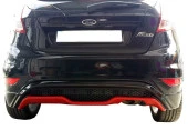 Ford Fiesta (2009-2016) için St Desing Arka Tampon Eki - Difüzör (Plastik) - 1
