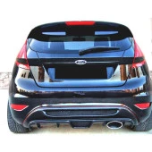 Ford Fiesta (2009-2016) için Izgaralı Arka Tampon Eki - Difüzör (Plastik) - 1