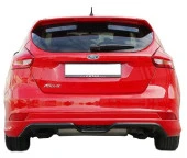 Ford Focus 3 için Hatchback Makyajlı (2015-2018) Arka Tampon Eki - Difüzör (Plastik) - 1