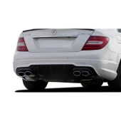 Mercedes C Serisi için W204 (2012-2014) Makyajlı Arka Tampon Eki - Difüzör (Plastik) - 1