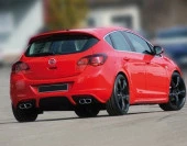 Opel Astra J için Hatchback Irmscher (2010-2012) Arka Tampon Eki - Difüzör (Plastik) - 1