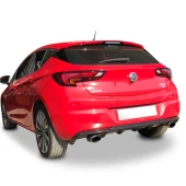 Opel Astra K için 2016 Sonrası Arka Tampon Eki - Difüzör (Plastik) - 1
