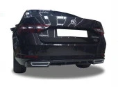 Skoda Süper B için Egzoz Görünümlü Difüzör (Plastik) - 1