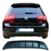 Volkswagen Golf 7 için (2012-2016) Arka Tampon Eki - Difüzör (Plastik) - 1