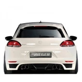 Volkswagen Scirocco (2009-2014) için Arka Tampon Eki - Difüzör (Plastik) - 1