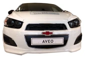 Chevrolet Aveo Uyumlu Hatchback - Sedan Uyumlu 2012 Sonrası Ön Tampon Ek (Plastik) - 1