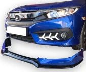 Honda Civic Fc5 için Sedan (2015-2018) Mugen Ön Tampon Eki (Plastik) - 1