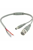 10 adet Hazır Kablolu Bnc Konnektör Dc Power Jak Cctv Y Kablo - 1