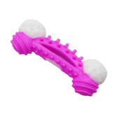 Zampa Dental Topuzlu Plastik Kaval Kemiği Köpek Oyuncağı Medium 17x7 cm - 1
