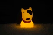 Dhink Silikon Gece Lambası Köpek Bob Beyaz - 6