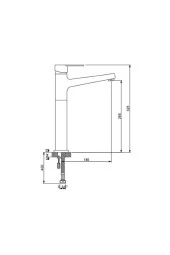 Domino Siyah Çanak Tipi Lavabo Bataryası - 1