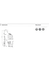 Creavit Creavit Kolon Duş Sistemi Tepe Duş Seti Robot Siyah Kare (Kendinden Temizleyici Kare) SH630SM - 2