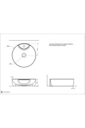 Seramiksan Sole 42 Cm Tezgah Üstü Lavabo Batarya Delikli - 2