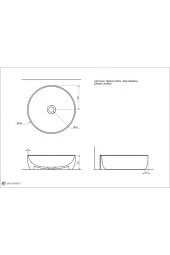Seramiksan Sole Tezgah Üstü Lavabo 42 Cm - 2