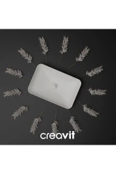 Creavit  Ultra Dikdörtgen Çanak Tipi Lavabo 60 Cm thumbnail 1
