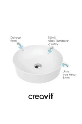 Ultra Yuvarlak Çanak Lavabo 45 Cm - 5