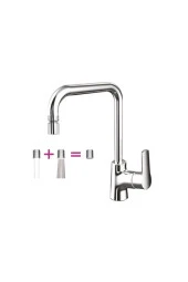 150881d Newart Döner Perlatörlü Evye Bataryası Krom - 1