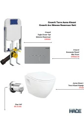 Creavit Gömme Rezervuar Creavit Terra TP325 Asma Klozet Tam Takım Set - 1