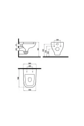 Newarc Energy Kanallı Asma Klozet , Yavaş Kapanan Kapak - 4