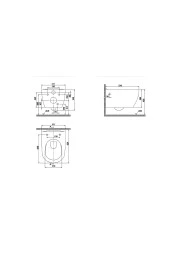 Turkuaz City Asma Kanalsız Klozet , Ova Gömme Rezervuar Seti - 2