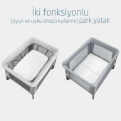 Maxi Cosi Swift 3'ü Bir Arada Beşik Seyahat Yatağı Oyun Parkı Beyond Grey Eco - 2