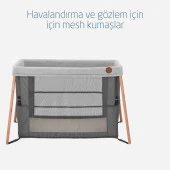 Maxi Cosi Iris 2 'si Bir Arada Anne Yanı Beşik ve Taşınabilir Çift Katlı Park Yatak Beyond Graphite Eco thumbnail 7