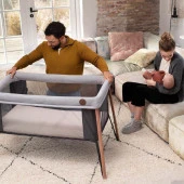 Maxi Cosi Iris 2 'si Bir Arada Anne Yanı Beşik ve Taşınabilir Çift Katlı Park Yatak Beyond Graphite Eco thumbnail 11