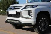 Volkswagen Amarok Off için Road Ön Tampon Koruma Demiri Siyah Çiftli Bıyık 2010+ Pst18 - 2