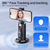 Torima P02 Profesyonel 360 Derece Gimbal Öz Çekim Telefon Sabitleyici Video Çekimi Siyah - 3