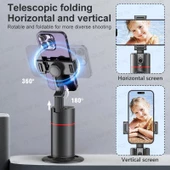 Torima P02 Profesyonel 360 Derece Gimbal Öz Çekim Telefon Sabitleyici Video Çekimi Siyah - 5