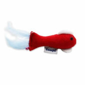 Zampa Tüylü Kumaş Balık Kedi Oyuncağı 17 cm - 1