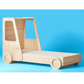 Arabalı Yatak Montessori Yatak Çocuk ve Bebek Odası Karyola Beşik - 3