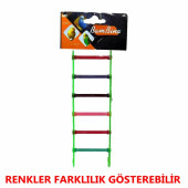 Muhabbet Kuşu Merdiveni Renkli Kuş Oyuncağı Tünek 1 Adet - 1