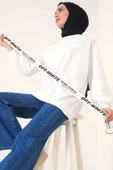 İki İplik Düz Tunik Beyaz thumbnail 1