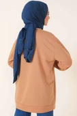 İki İplik Düz Tunik Latte - 3