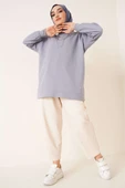 İki İplik Düz Tunik Kayrak Grisi thumbnail 2
