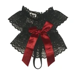 ASM1291 Kadın Siyah Dantel Saç Tokası Gelinlik Aksesuarı - 2