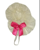 ASM1287Y Kadın Ekru Dantel Ayak Bilekliği Gelinlik Aksesuarı - 2