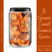Cennet Hurması Kurusu Bi Kavanoz 660 cc. Cam Kavanozda Katkısız Trabzon Hurması Kurusu Hurma Cipsi - 3
